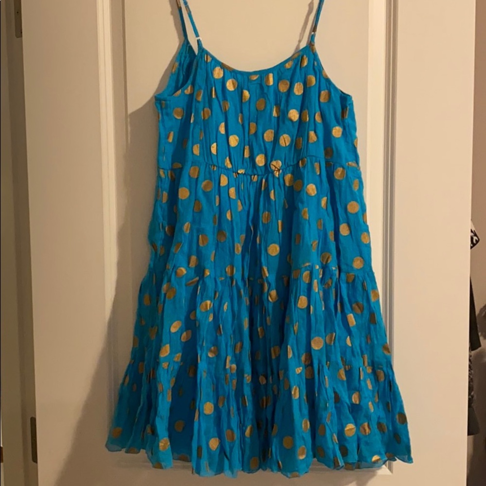 NWT Voile sz M Turquoise strappy dress